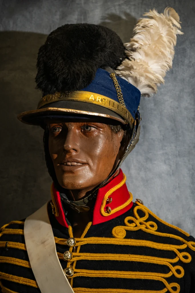 Mannequin with historic military dress