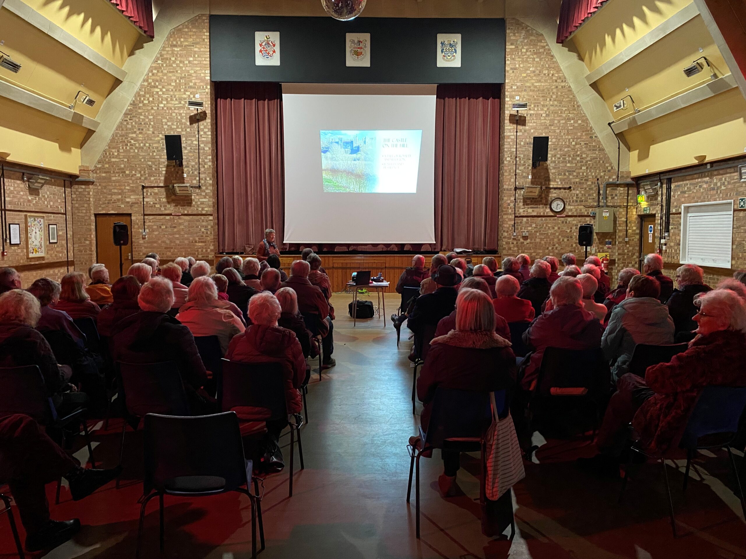 Talk to lots of people in dimmed room