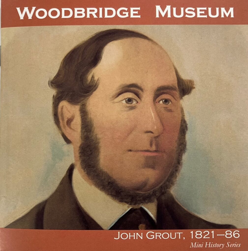 Painting of John Grout mini series book cover